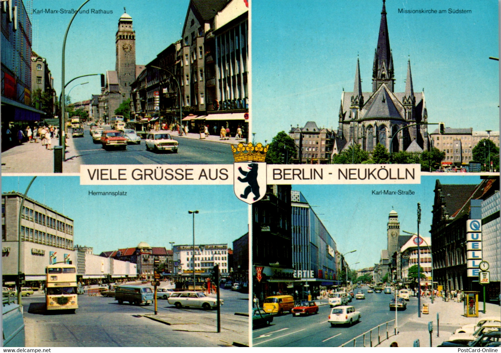 33737 - Deutschland - Berlin , Neukölln , Karl Marx Straße , Hermannsplatz , Missionskirche Am Südstern - Neukölln