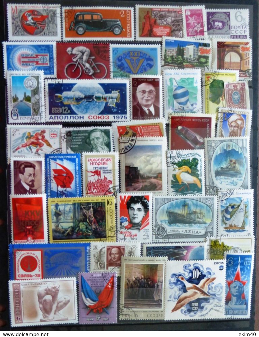 Selection Of Used/Cancelled Stamps From Russia Various Issues. No DB-102 - Collezioni