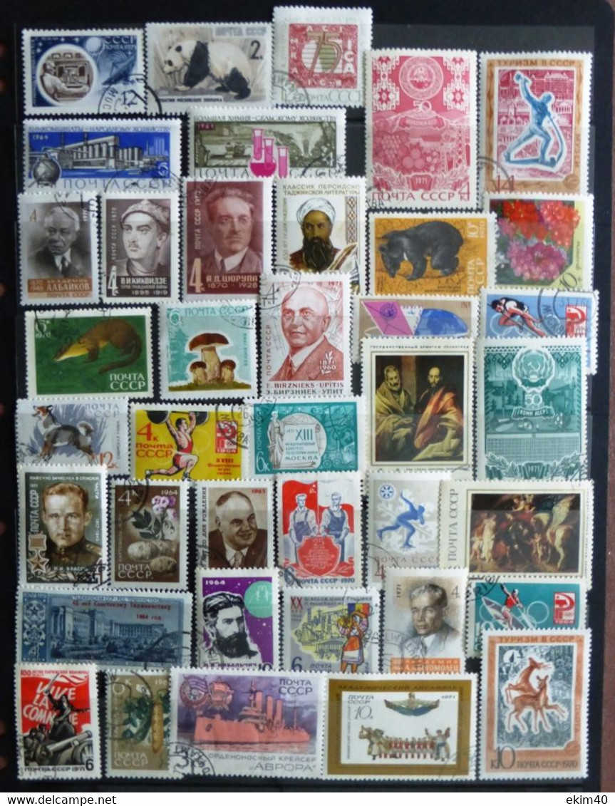 Selection Of Used/Cancelled Stamps From Russia Various Issues. No DB-105 - Collezioni