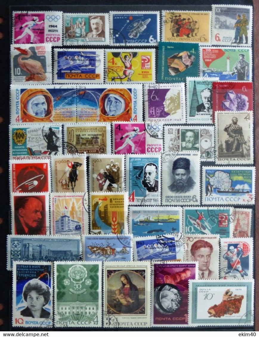 Selection Of Used/Cancelled Stamps From Russia Various Issues. No DB-106 - Collezioni