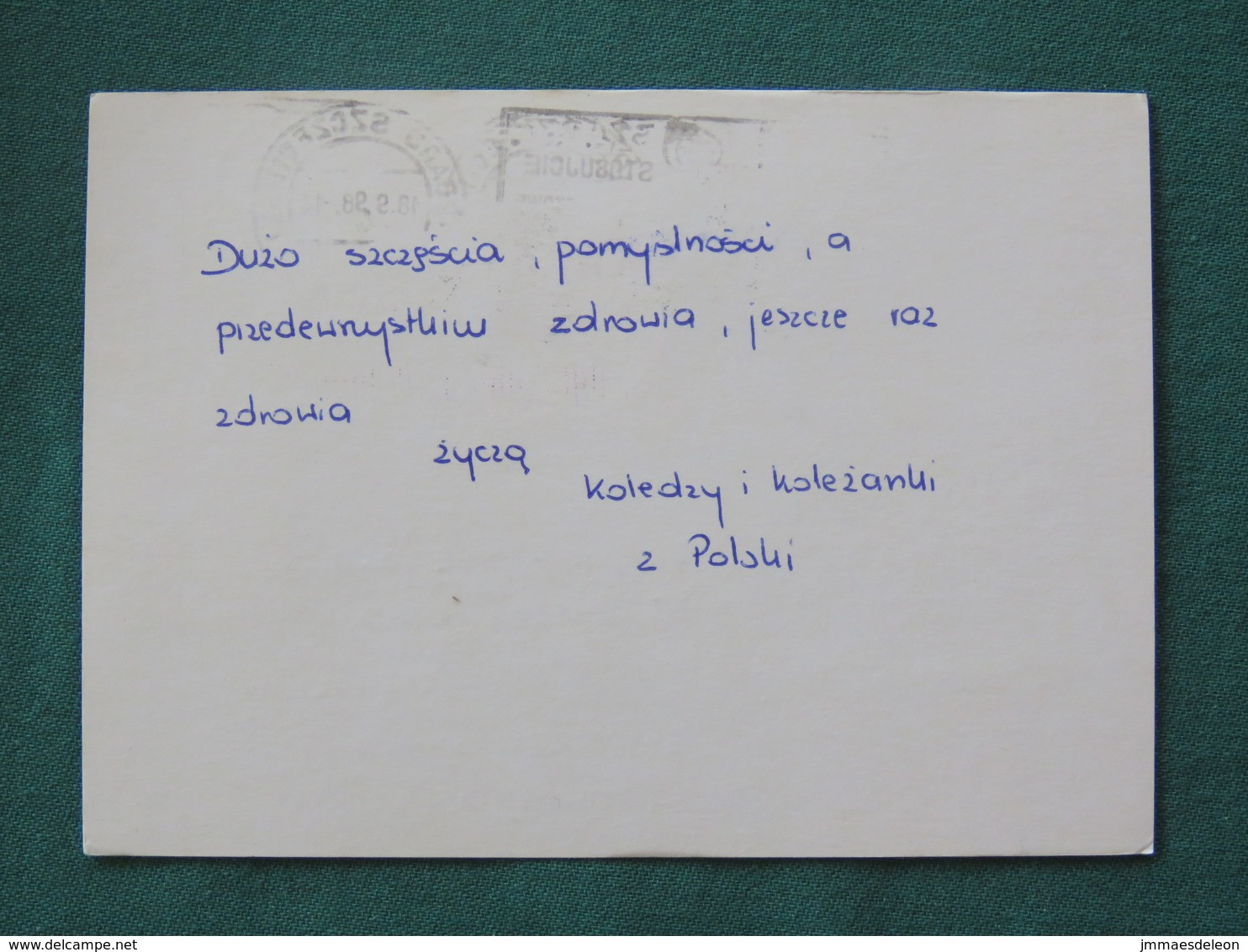 Poland 1998 Stationery Postcard To England - UNICEF - Children Painting - Zodiac Cancer - Briefe U. Dokumente