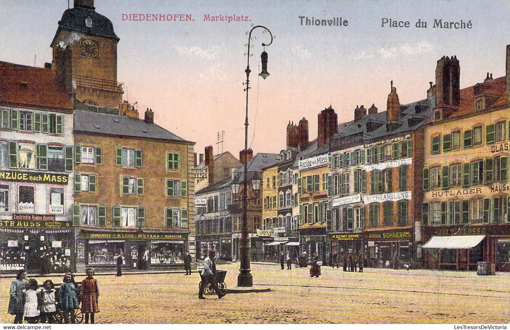 CPA Diedenhofen - Marktplatz - Thionville - Place Du Marché - Animé - Thionville