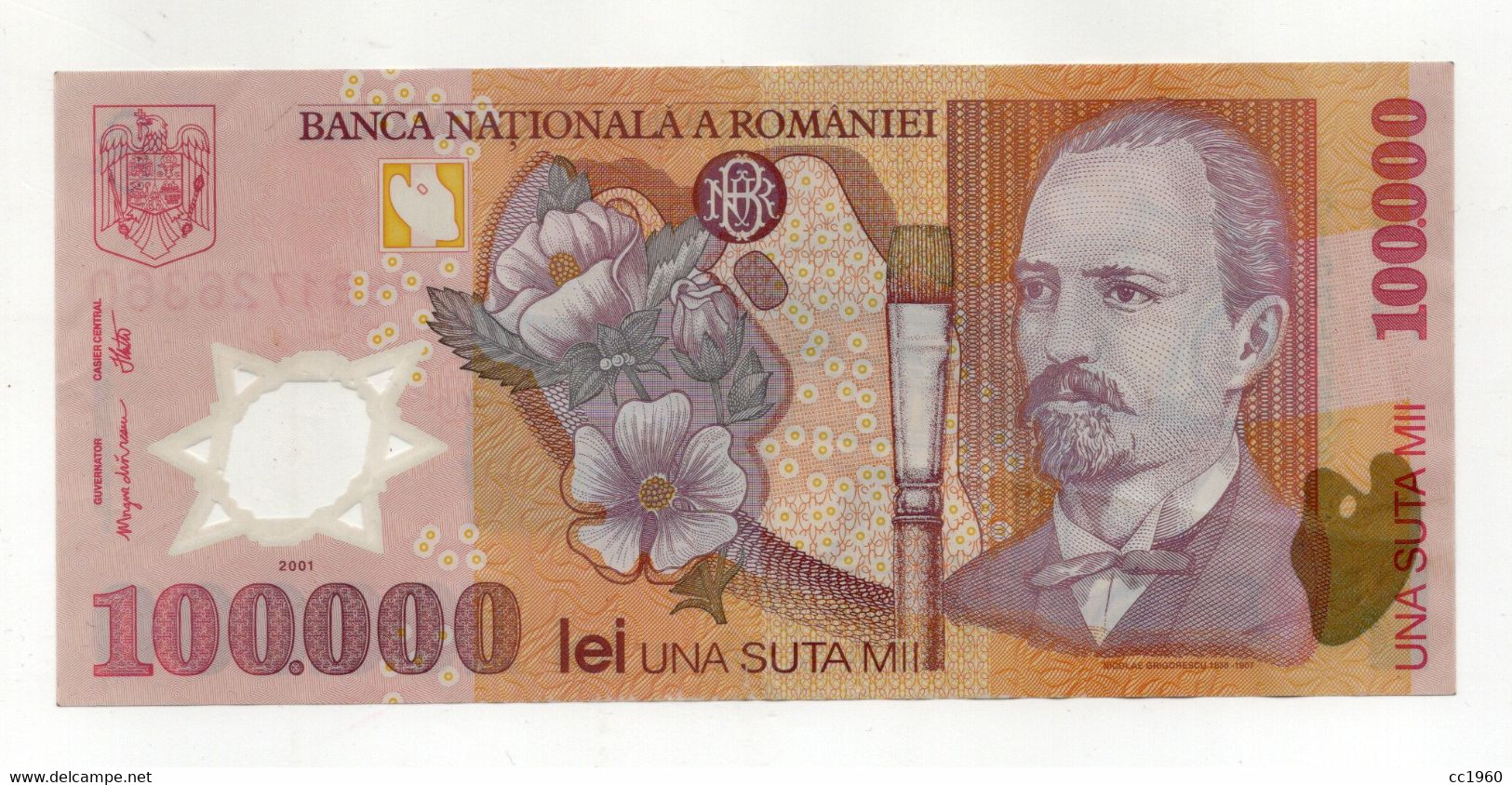 Romania - 2001 - Banconota Da 100.000 Lei - Polimero ? - Nuova - (FDC34969) - Romania