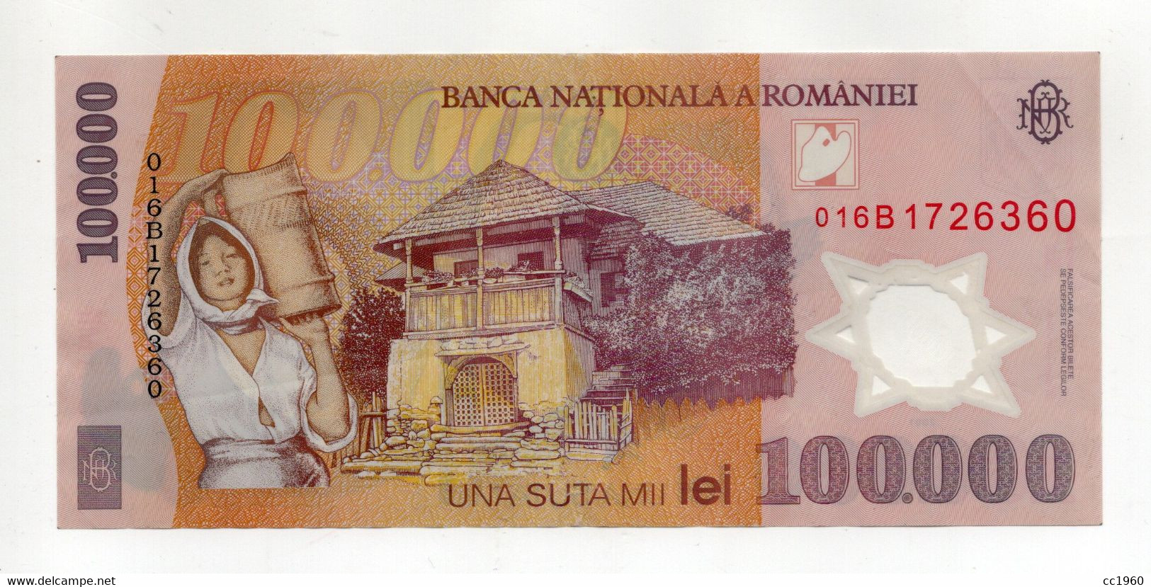 Romania - 2001 - Banconota Da 100.000 Lei - Polimero ? - Nuova - (FDC34969) - Romania