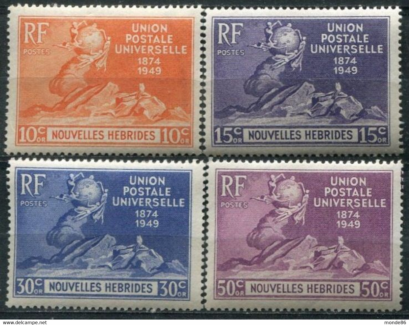 NOUVELLES HÉBRIDES - Y&T  N° 136-139 * - Unused Stamps