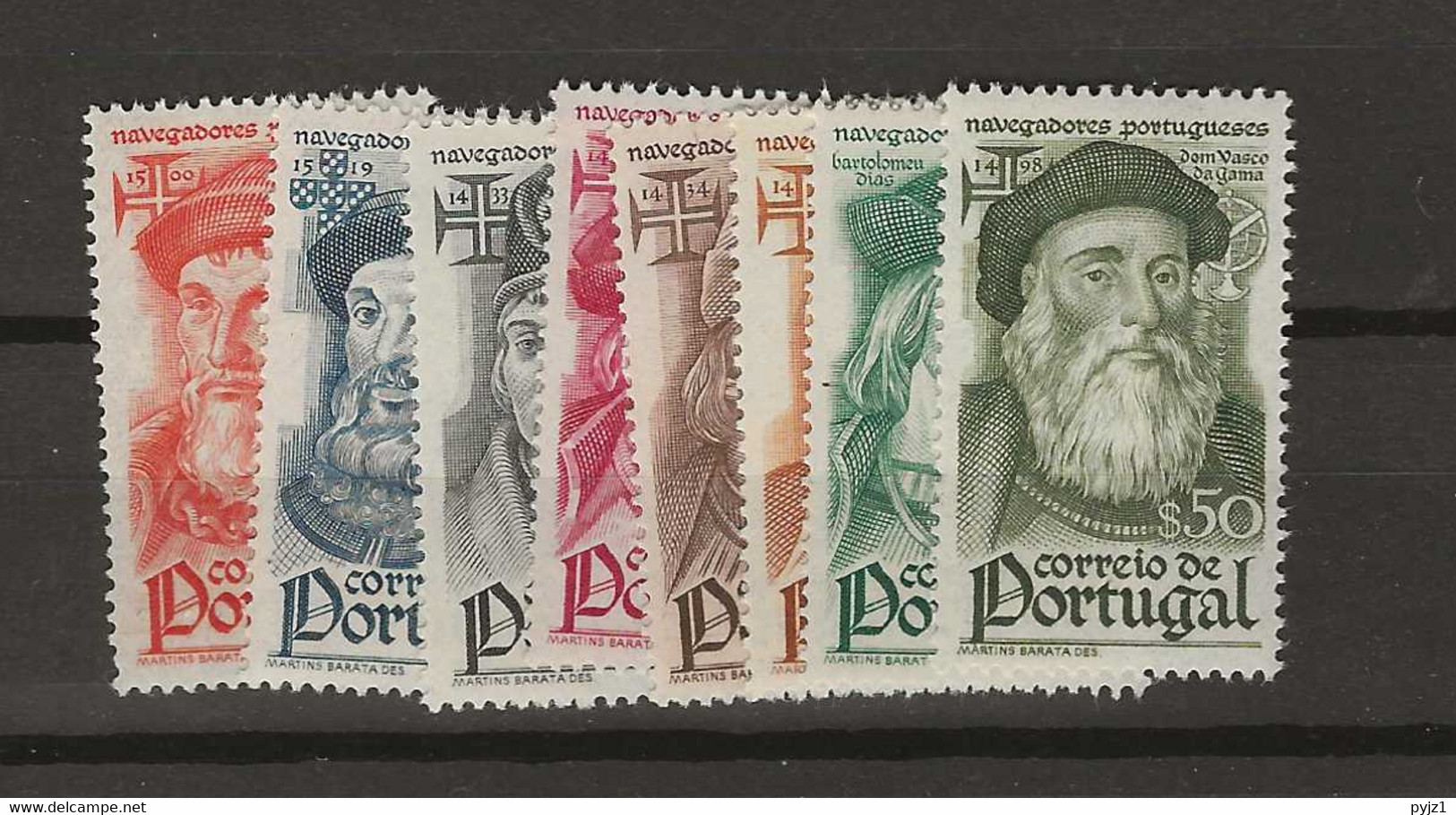 1945 MNH Portugal Mi 673-80 Postfris** - Neufs