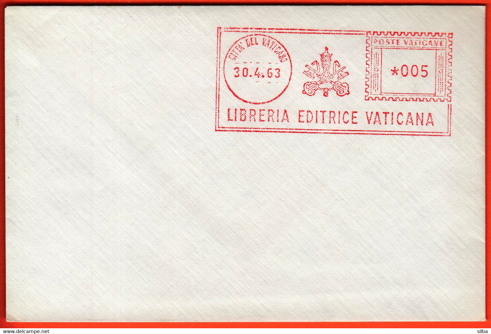 Vatican 1963 / Libreria Editrice Vaticana, Vatican Publishing Library, Coat Of Arms / Machine Stamp - Macchine Per Obliterare (EMA)