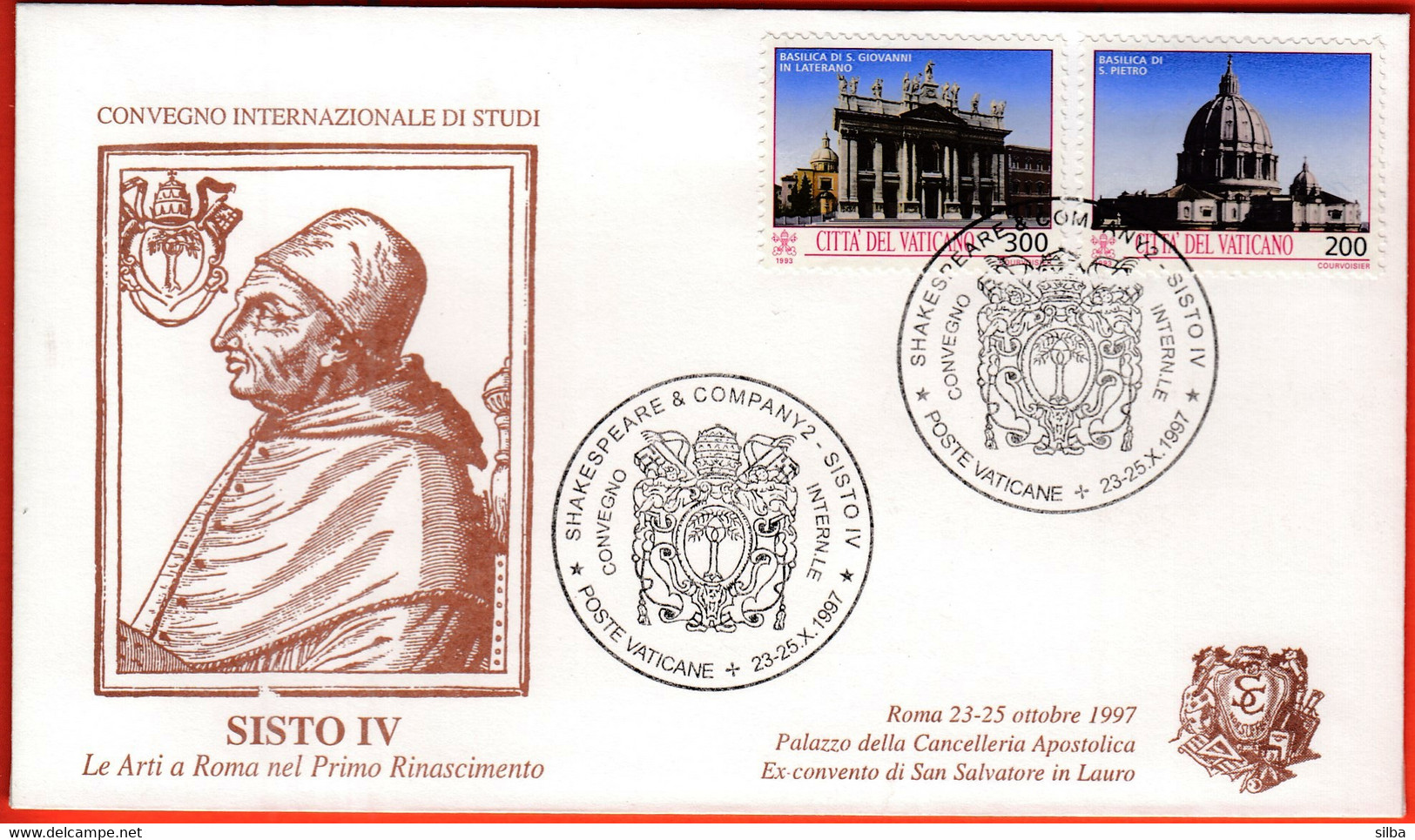 Vatican 1997 / Shakespeare & Company 2 - Pope Sisto IV / Convegno - Brieven En Documenten