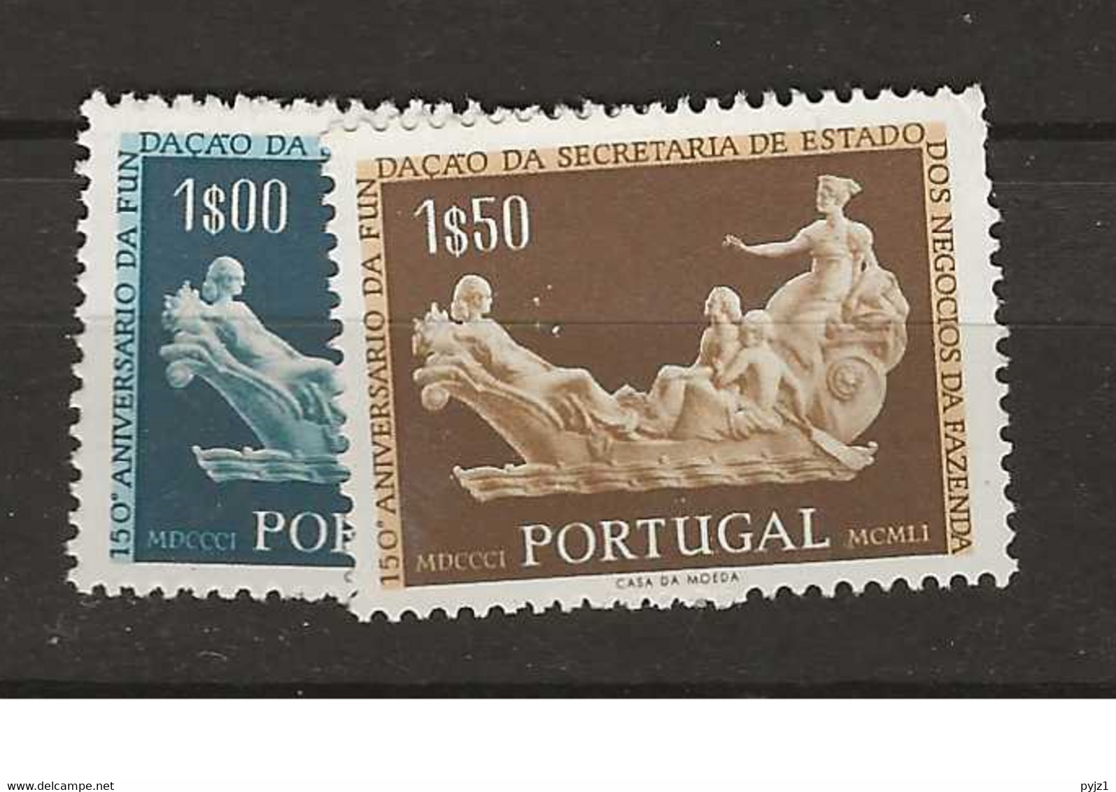 1954 MNH Portugal Mi 823-24 Postfris** - Neufs