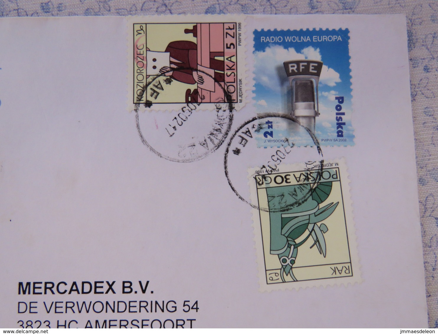 Poland 2002 Registered Cover To Holland - Radio Wolna Europa - Zodiac - Cancer Capricorn - Lettres & Documents