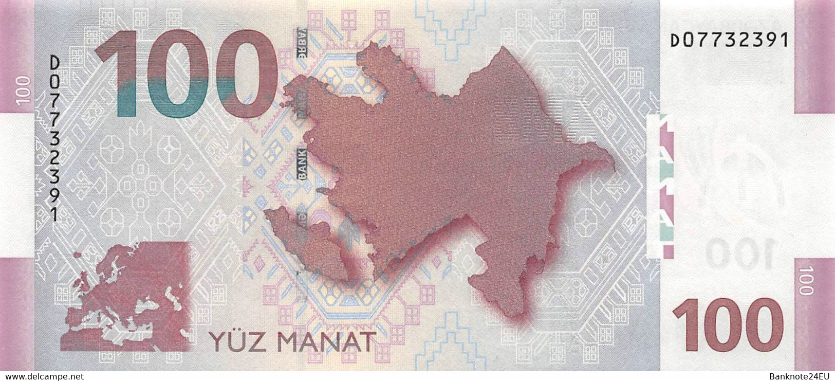 Azerbaijan 100 Manat 2013 Unc Pn 36a - Azerbeidzjan