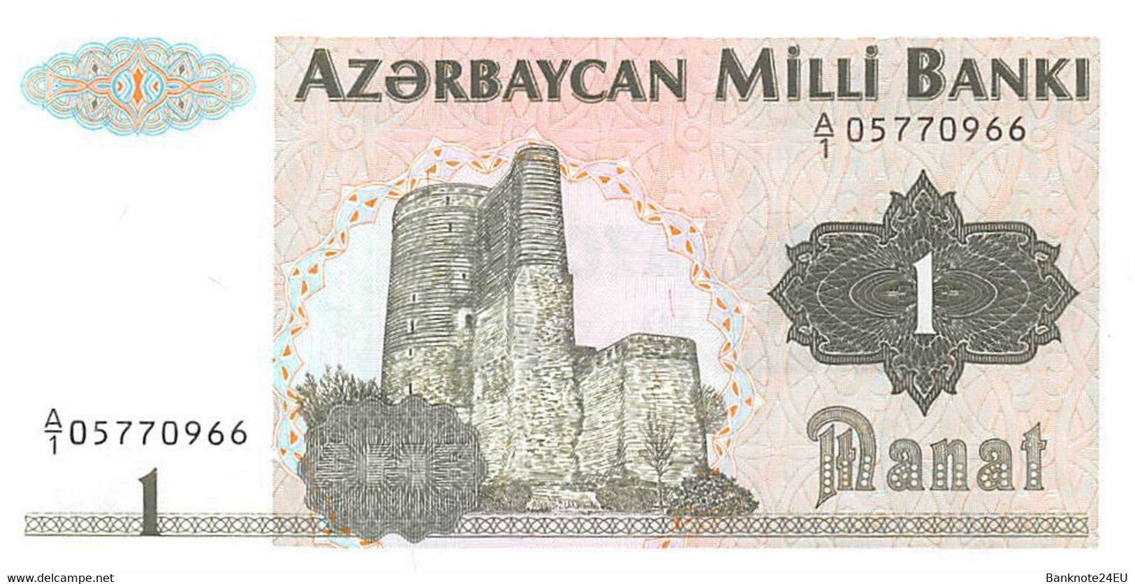 Azerbaijan 1 Manat 1993 Unc Pn 11 - Azerbaïdjan