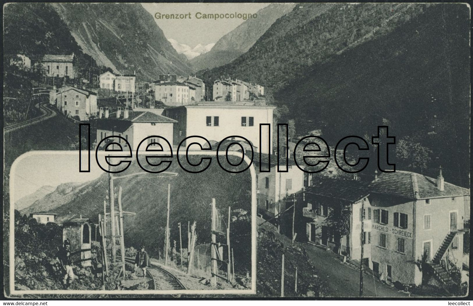 Suisse - GR Campocologno - Bernina Bahn BB - RhB - Zoll - Customs - Brusio - Brusio