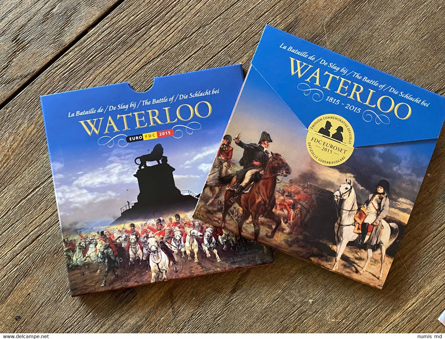 BELGIQUE 2015 Série FDC "Waterloo" (8 Monnaies Euro + 1 Médaille En Maillechort) - Bélgica