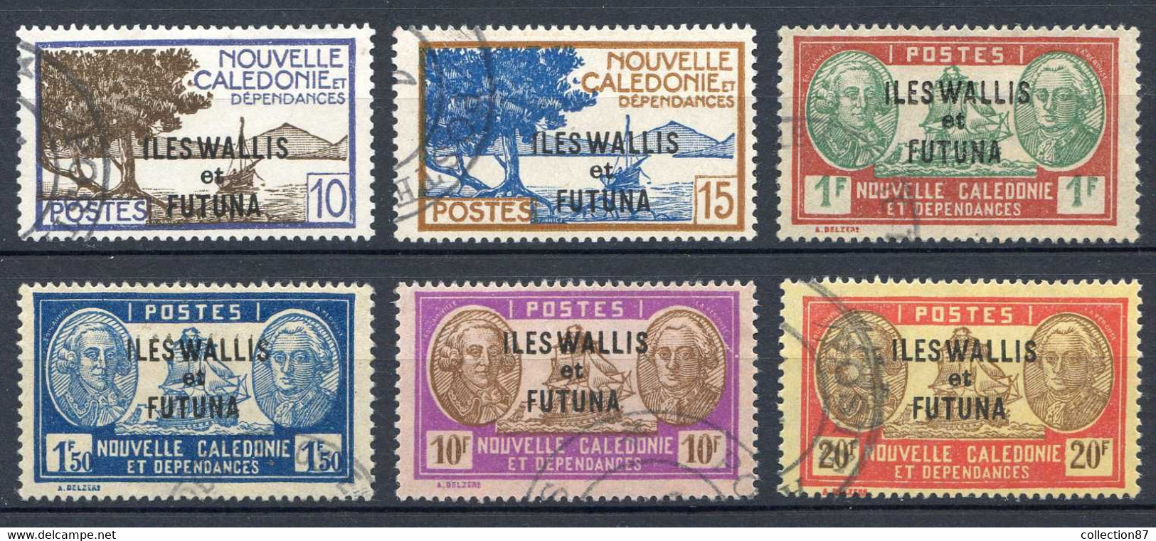 WALLIS Et FUTUNA < N° 125 à 130 Ø Série Complète 6 Valeurs Oblitérés - Used Stamp Ø - Usados