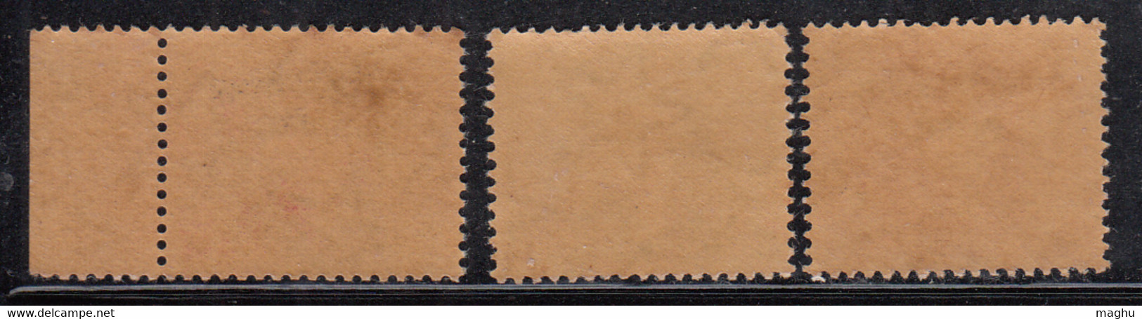 Star Watermark Series, Laos Opt. On 3v Map, India MNH 1957 - Military Service Stamp
