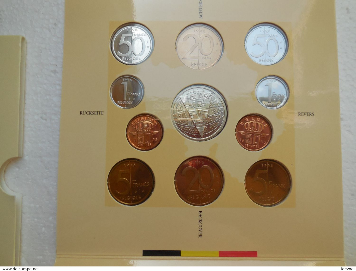 MONNAIES, Collections FDC BELGIUM 1945-1995 50 ANS FIN DE GEURRE MONDIALE ET DIRK FRIMOUT ASTRONAUTE.......COLONNE1-6-22 - Collezioni