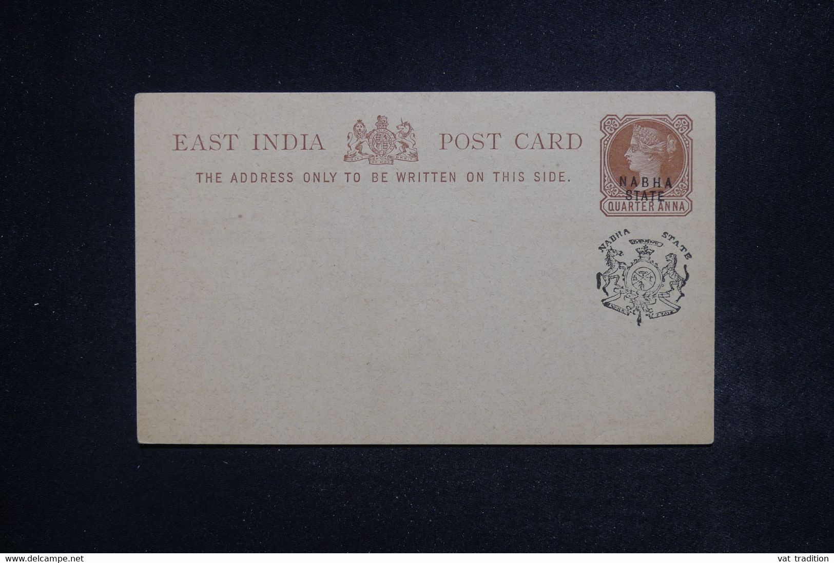 ETATS INDIENS - Entier Postal Type Victoria Surchargé De L'Etat De Nabha, Non Circulé - L 122265 - Nabha