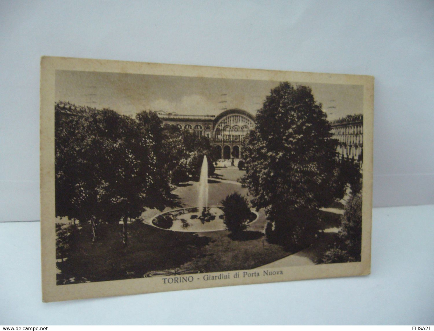 TORINO  ITALIA ITALIE PIEMONTE GIARDINI DI PORTA NUOVA CPA 1938 - Parcs & Jardins