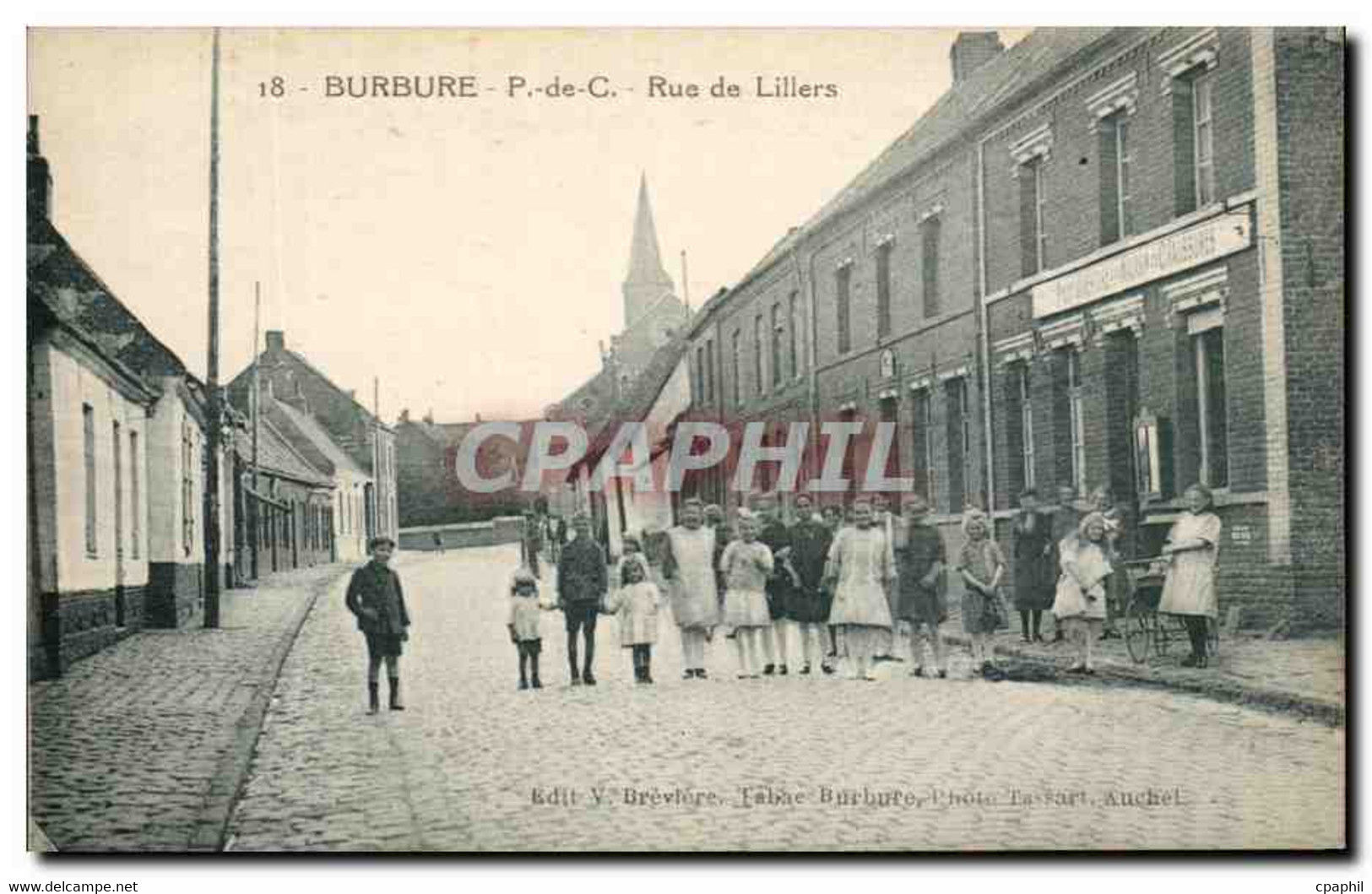 CPA Burbure Rue De Lillers - Andere & Zonder Classificatie