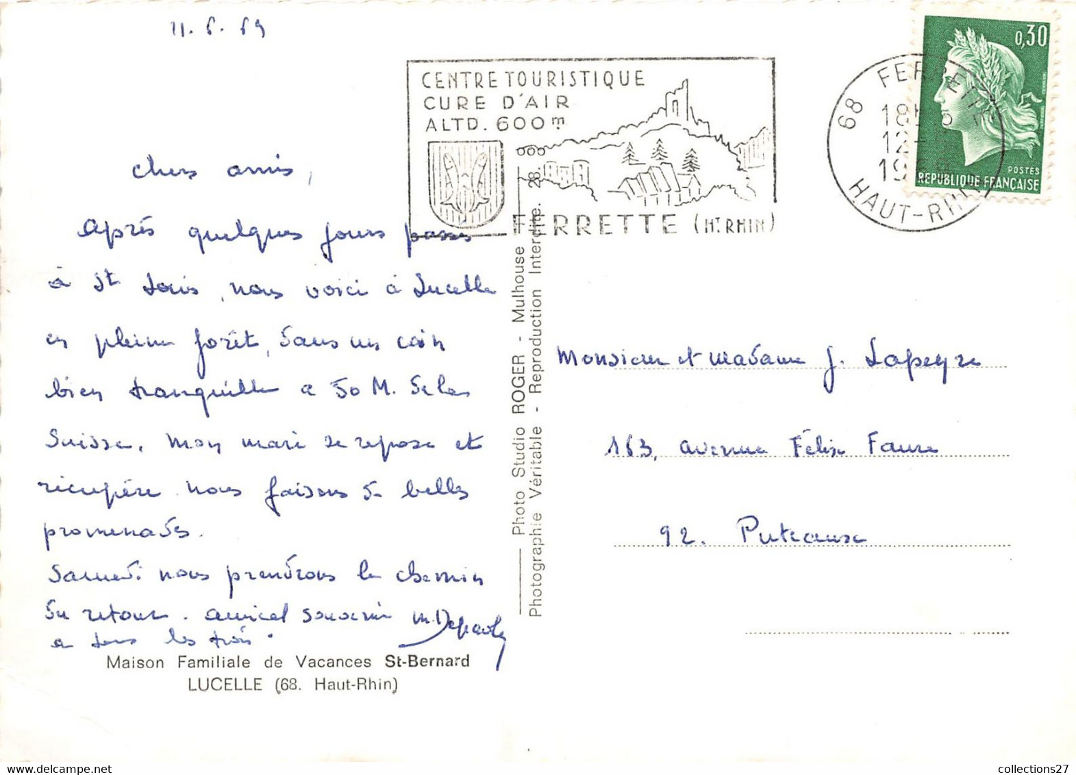 68-LUCELLE- MAISON FAMILIALE DE VACANCES ST-BERNARD - Other & Unclassified