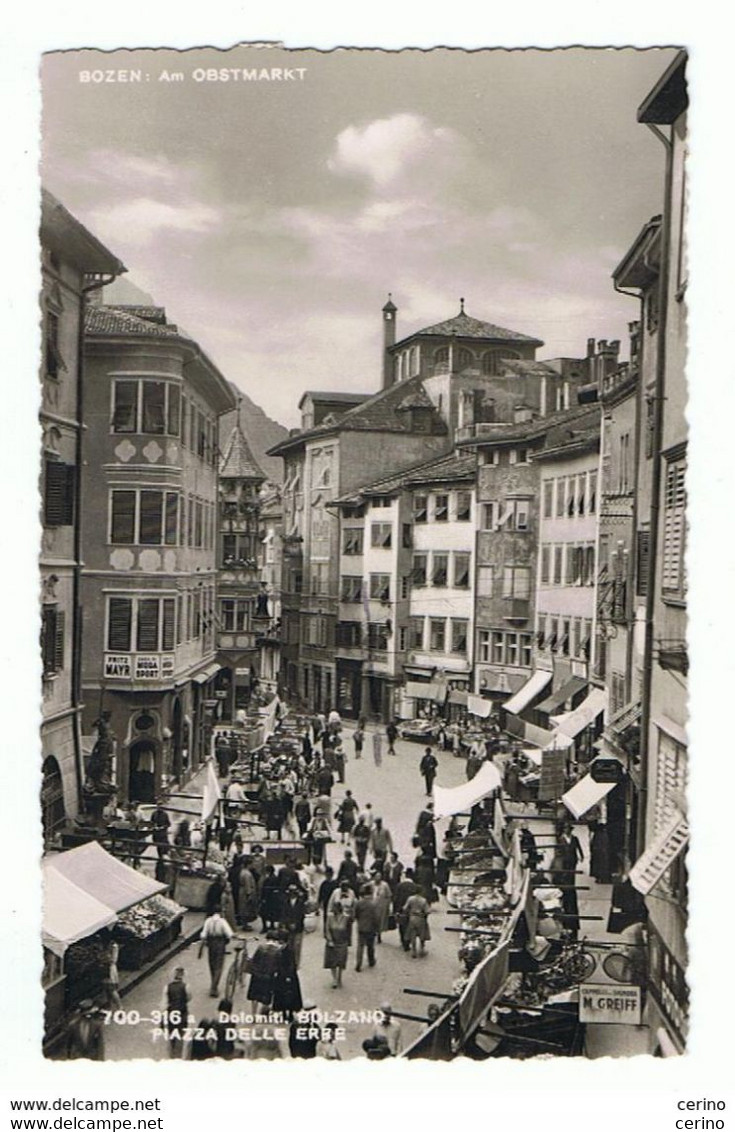 BOLZANO:  PIAZZA  DELLE  ERBE  -  AM  OBSTMARKT  -  FOTO  -  FP - Halles