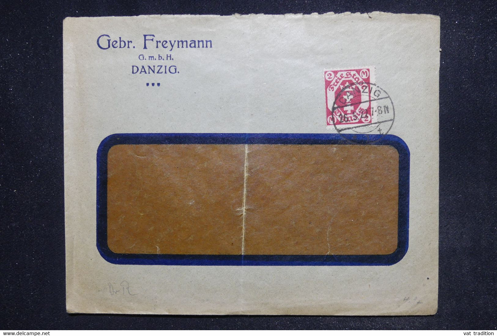 ALLEMAGNE - Enveloppe Commerciale De Dantzig En 1922 - L 122329 - Brieven En Documenten