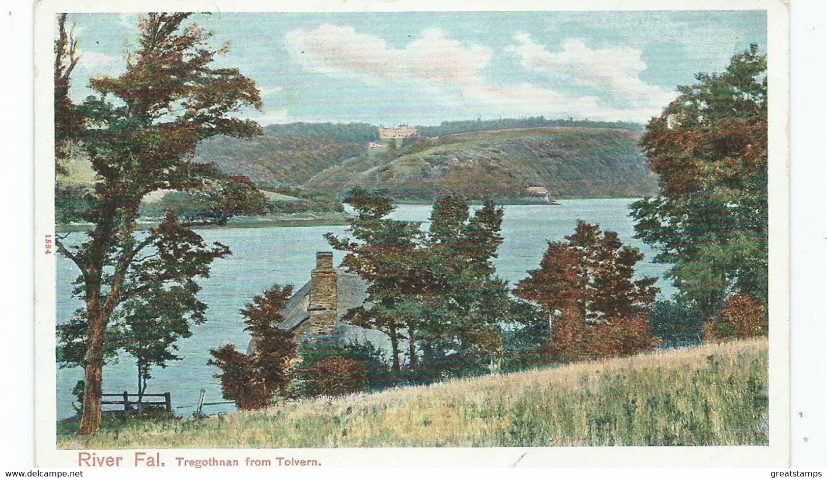 Cornwall  Postcard  River Fal Peacock Unused - Falmouth