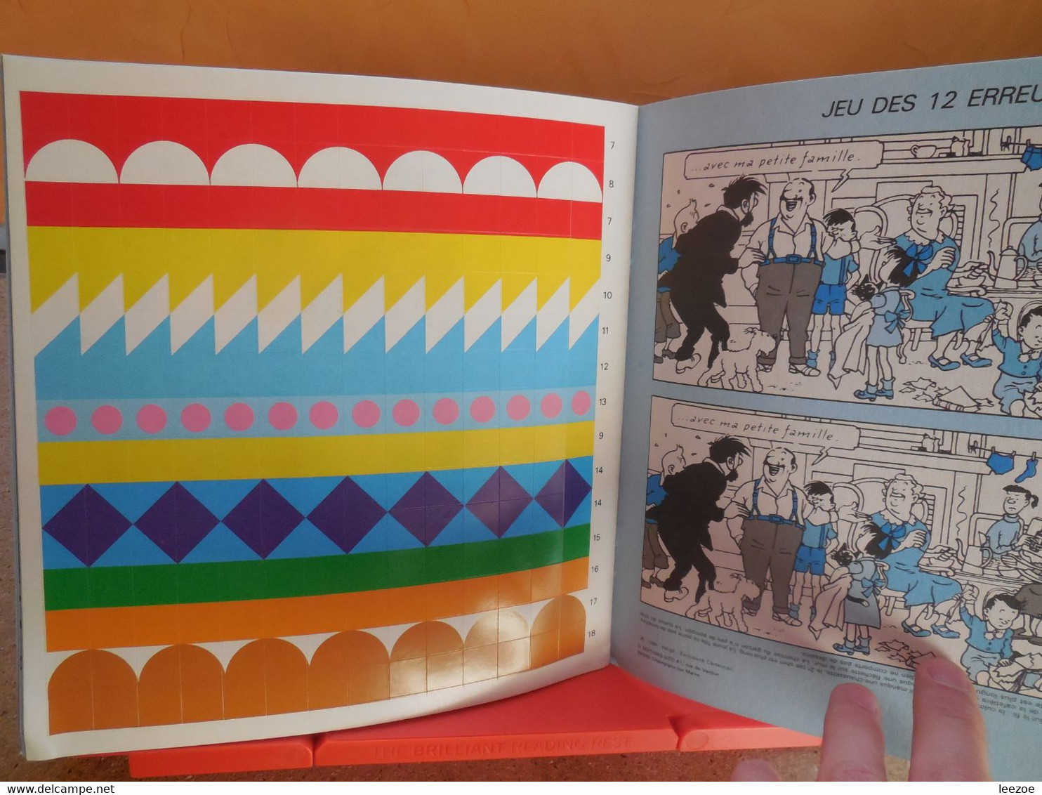 Hergé, AUTOCOLLANTS TINTIN, Mosaïques Tintin...RARE........4B01 - Zelfklevers