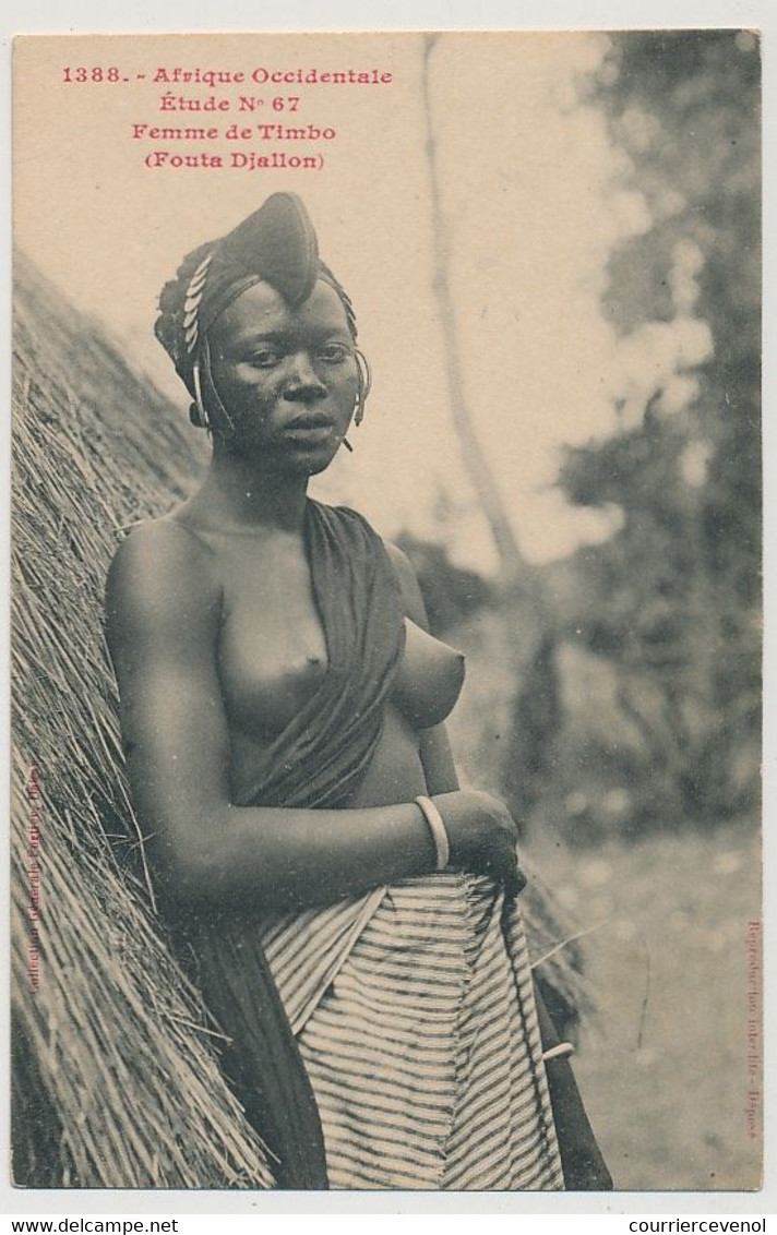 CPA - GUINEE - FOUTA-DJALLON - (Etude N°67) - Femme De Timbo - Guinée