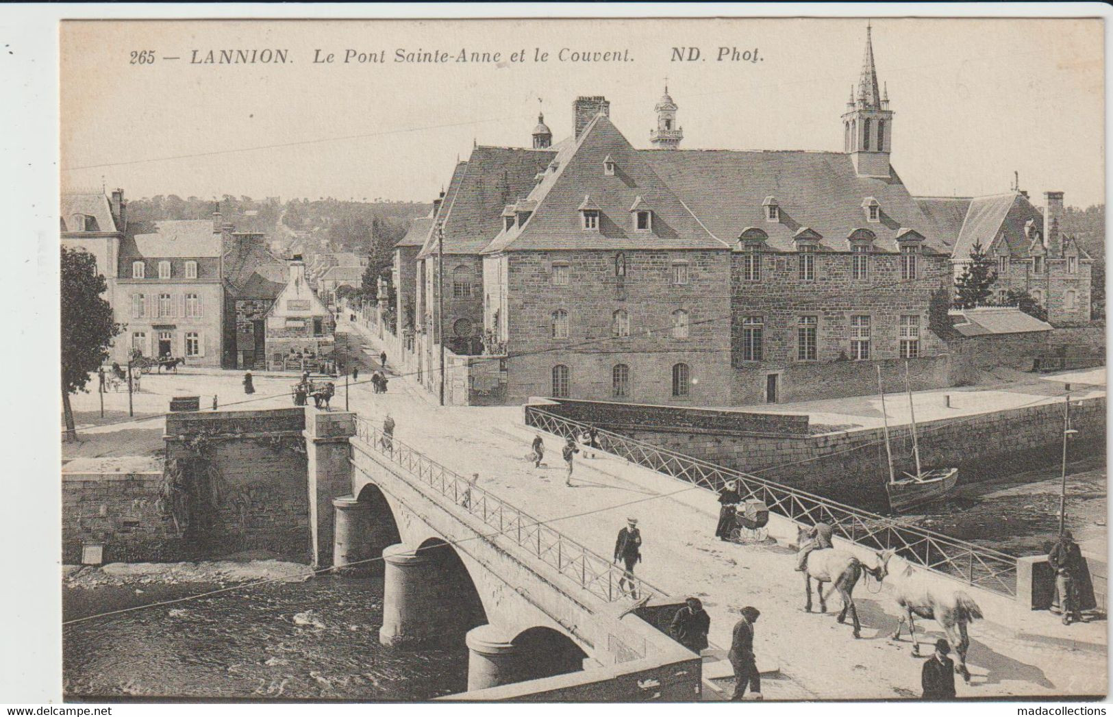 Lannion (22 - Côtes D'Armor) Le Pont Sainte Anne Et Le Couvent - Lannion