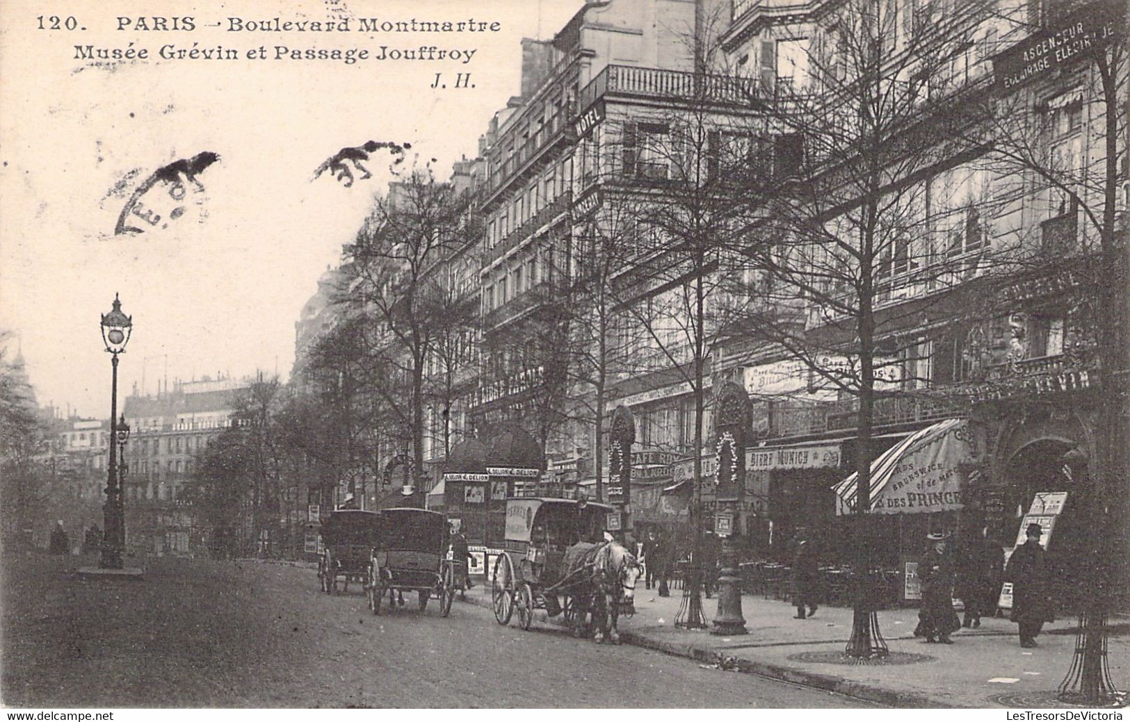 CPA Lot De 4 Cartes De Paris - Les Boulevards - Lotti, Serie, Collezioni