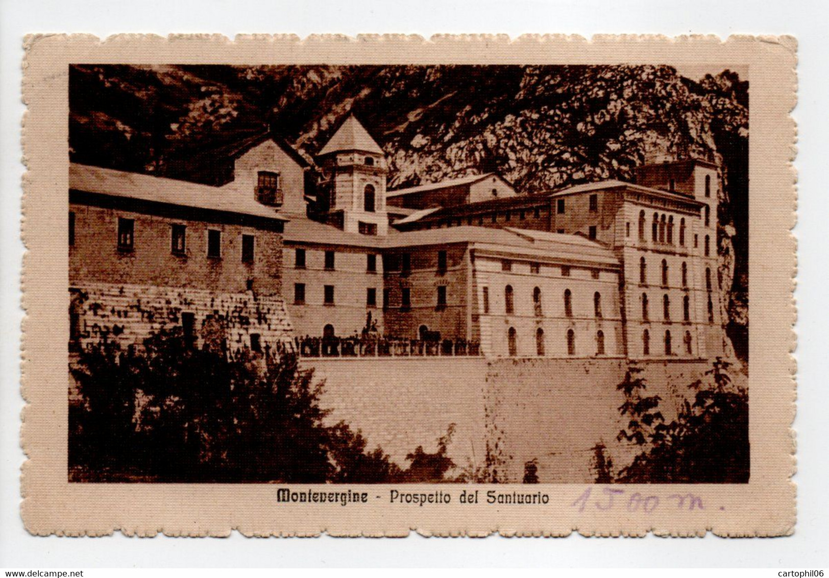 - Carte Postale Santuario Di Montevergine (Italie) Pour VIDAUBAN (France) 13.6.1915 - Bologna Posta Estera - - Marcofilía