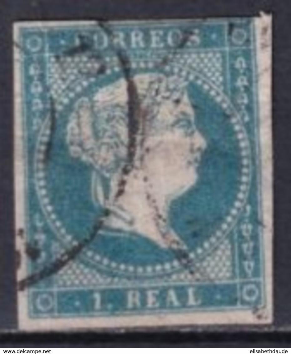 ESPAGNE - YVERT N° 45 OBLITERE SANS FILIGRANE - COTE = 27.5 EUR. - - Oblitérés