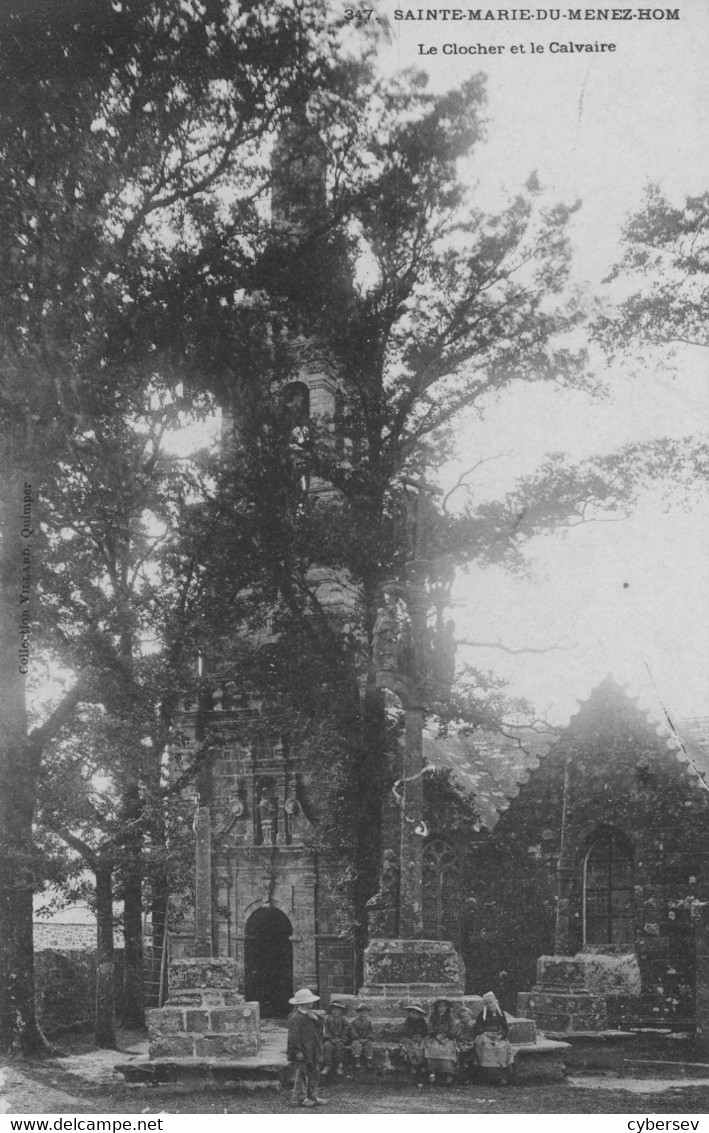 PLOMODIERN - Sainte-Marie Du Menez-Hom - Le Clocher Et La Chapelle - Animé - Précurseur - Plomodiern