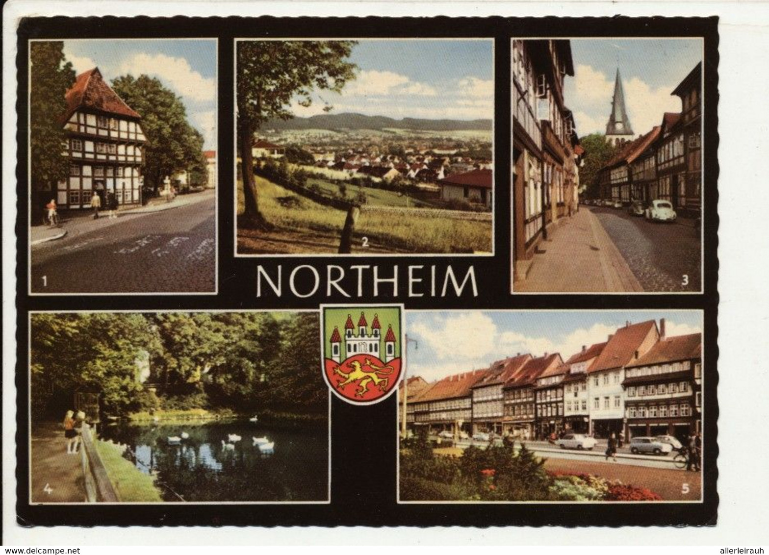 Northeim -  St.Spiritus /Hagenstrasse Mit Kirche /Schwanenteich / Muenster 24.6.65 - Northeim