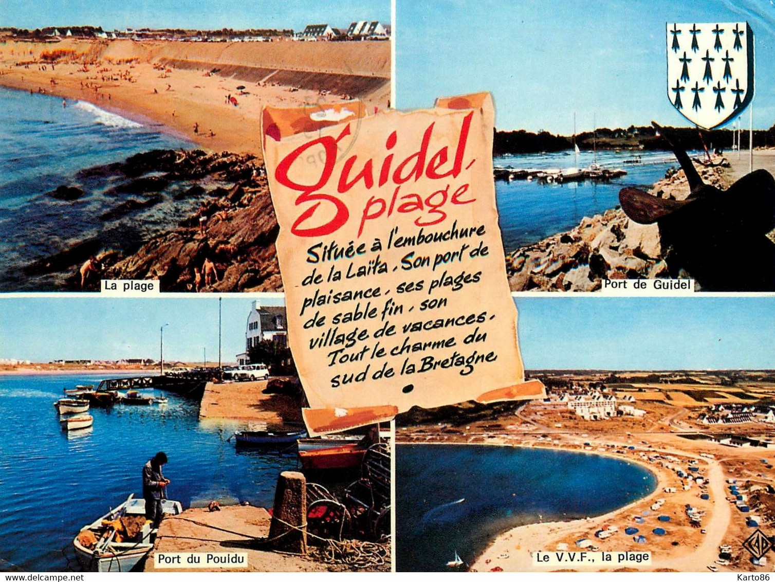 Guidel Plage * Souvenir Du Village 4 Vues - Guidel