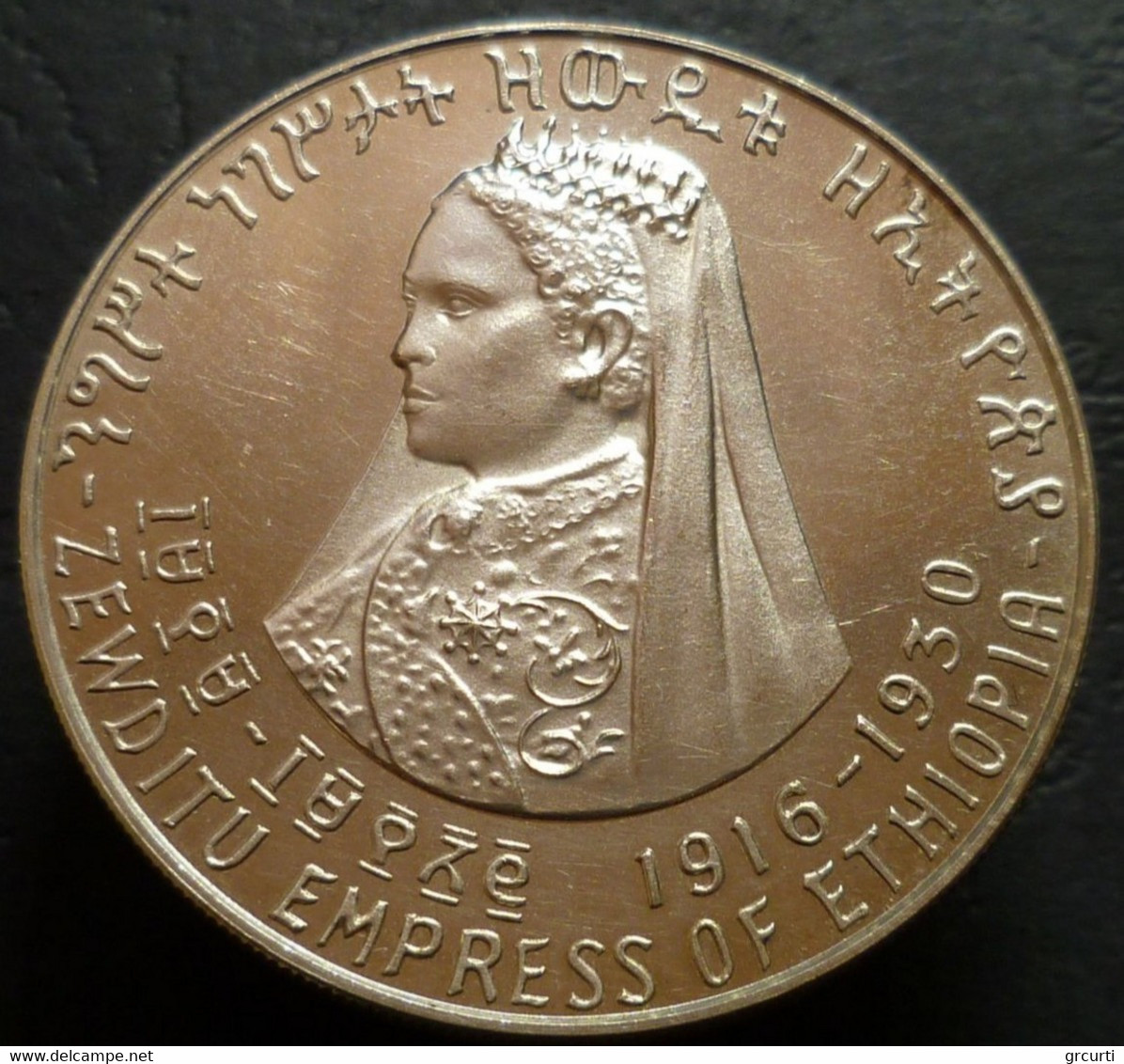 Etiopia - 5 Dollars 1971-2 F-NI - Imperatrice Zauditu - KM# 51 - Somalië