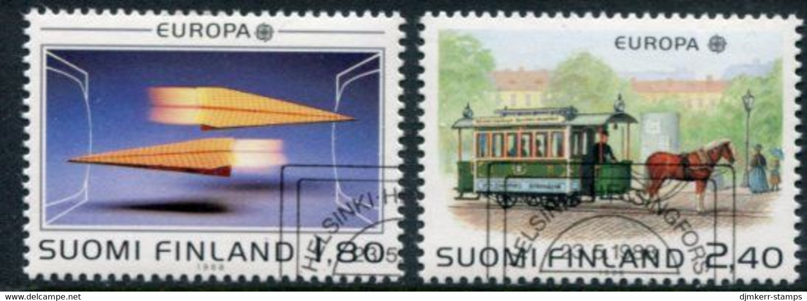 FINLAND 1988 Europa: Transport And Communications Used.  Michel 1051-52 - Usati