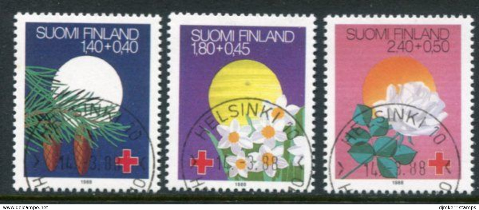 FINLAND 1988 Red Cross: Festivals Used.  Michel 1044-46 - Gebraucht