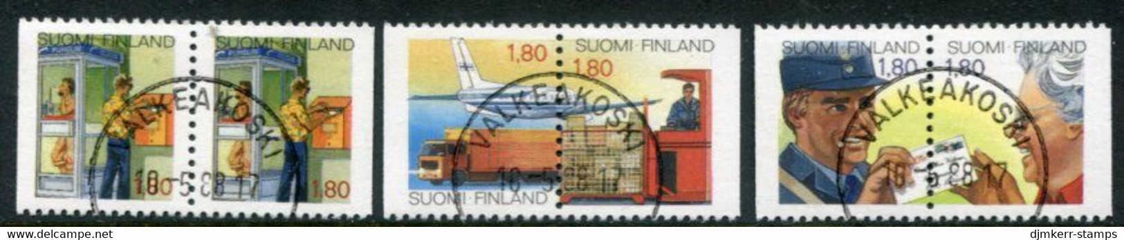 FINLAND 1988 Postal Services Used.  Michel 1039-43 - Gebraucht