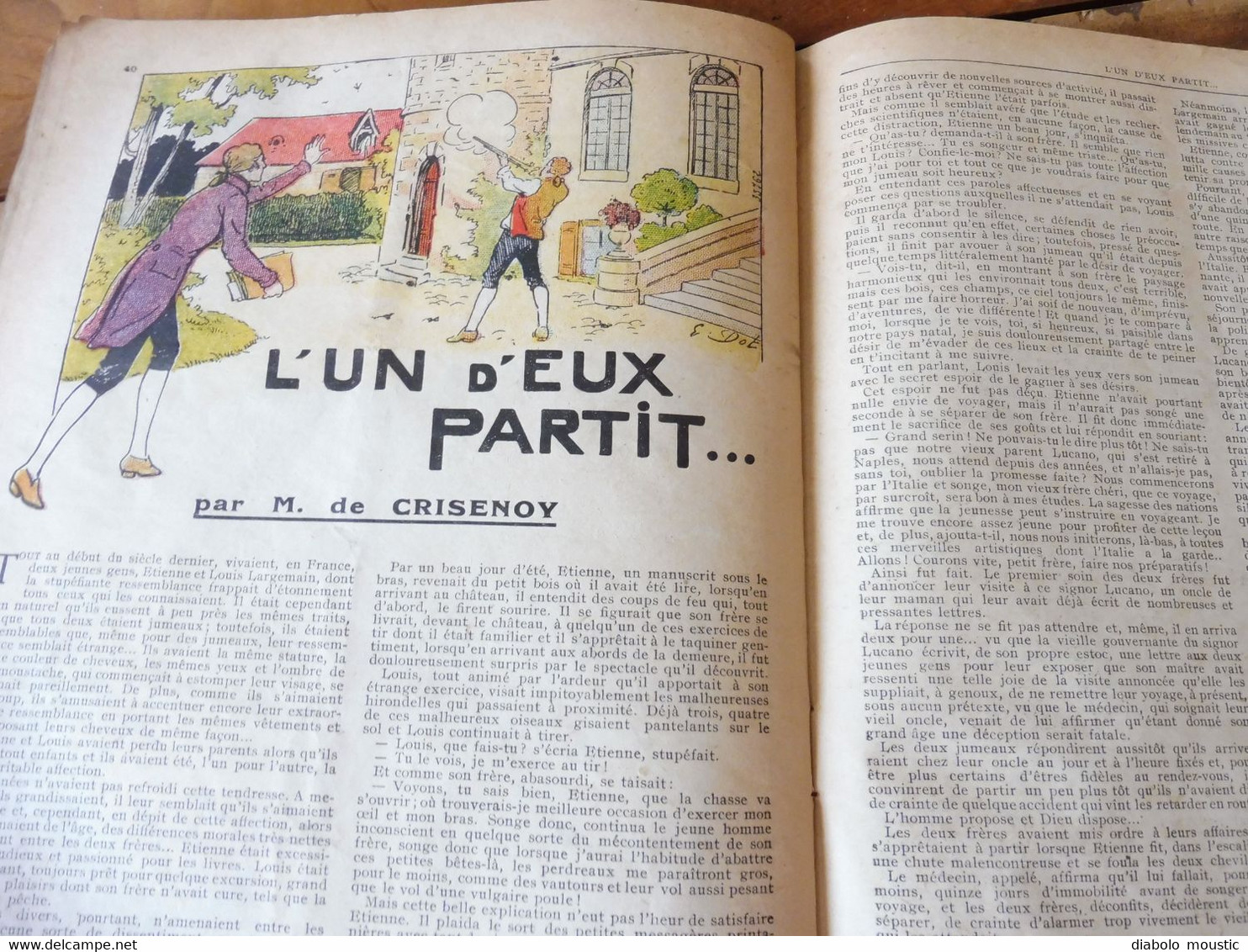 Année 1930 GUIGNOL Cinéma de la Jeunesse ..mais pas que ! (La Perle Noire irisée, L'un d'eux partit.. , BD, Etc )