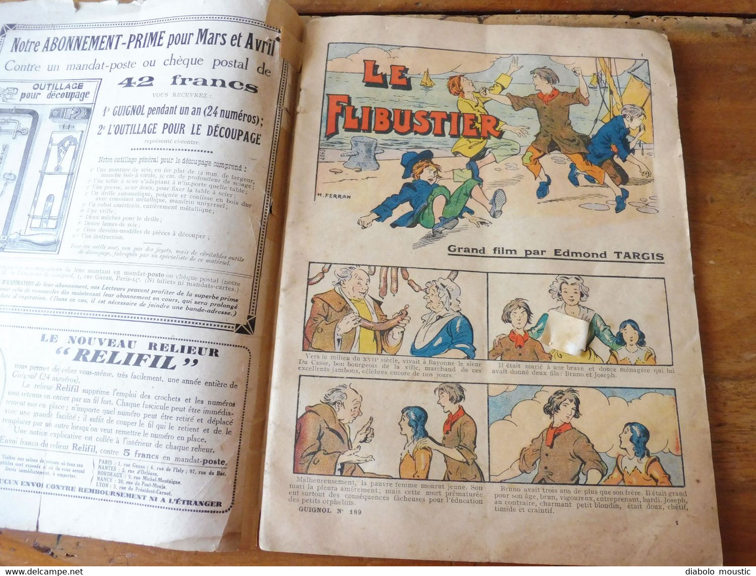 Année 1932 GUIGNOL Cinéma De La Jeunesse ..mais Pas Que ! (Le Flibustier , Les B. A. De Toupinet  , BD, Etc ) - Magazines & Catalogues