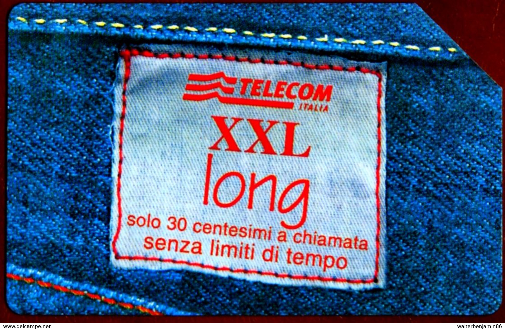 SCHEDA TELEFONICA USATA XXL LONG VARIANTE OCR SPOSTATO RESTA ULTIMA CIFRA - [3] Erreurs & Variétées