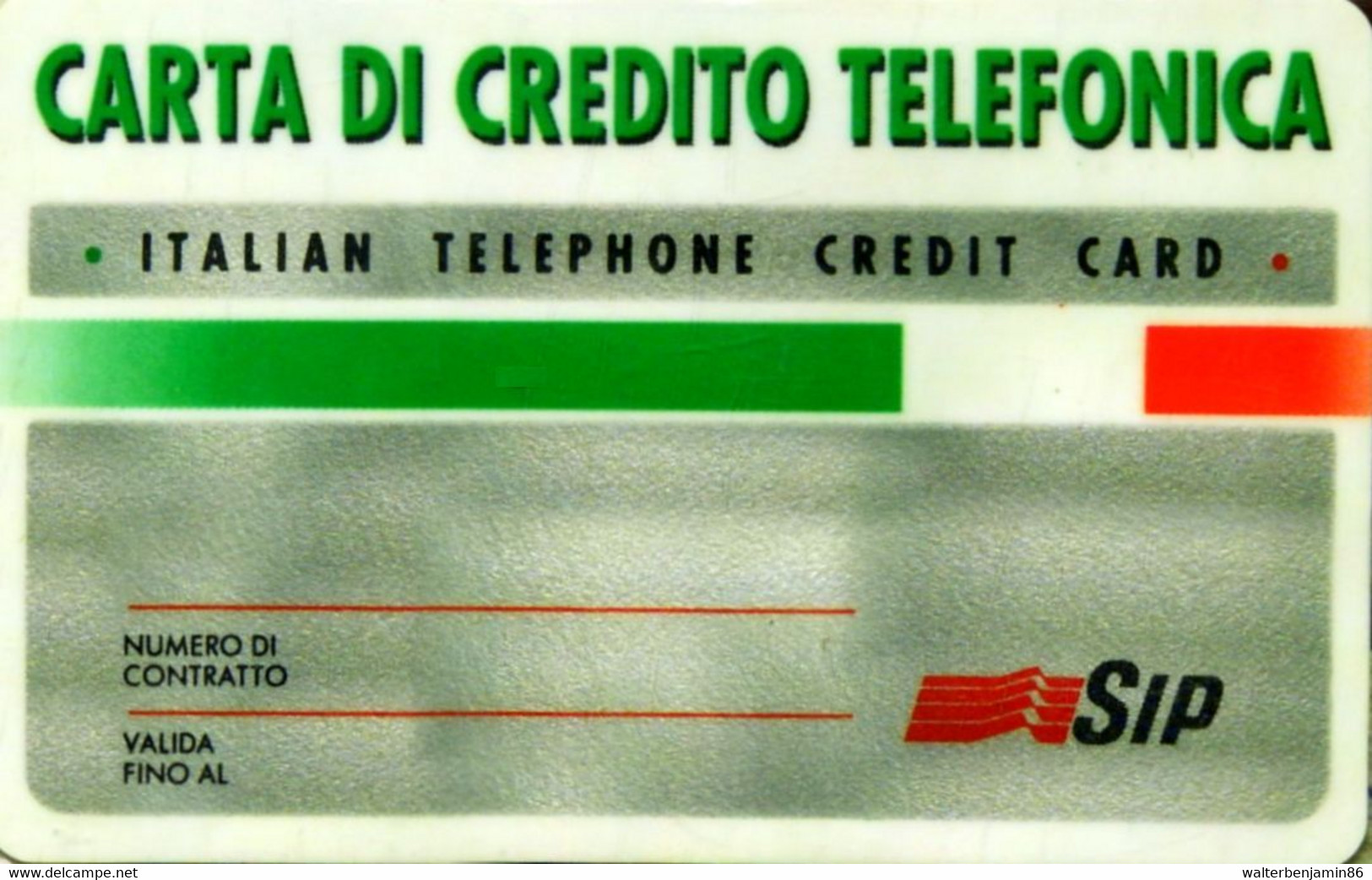 SCHEDA TELEFONICA CARTA DI CREDITO BASE DUMMY UREMT PERIODO SIP - [3] Erreurs & Variétées