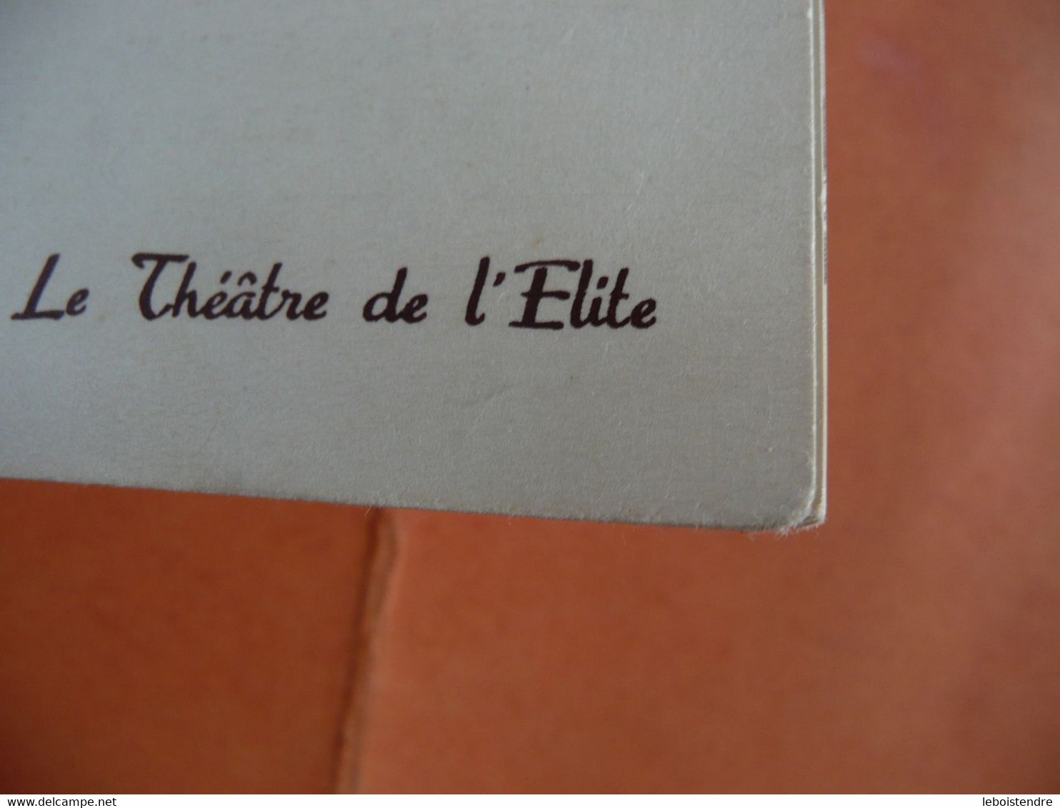 PROGRAMME PROCES A JESUS DIEGO FABBRI THEATRE HEBERTOT LE THEATRE THEATRE DE L ELITE NON DATE