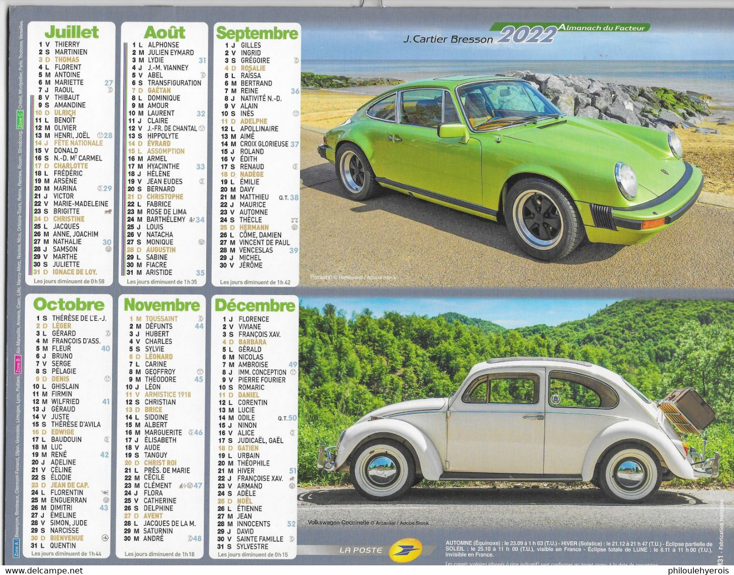 CALENDRIER 2022 Auto FERRARI MERCEDES PORSCHE VOLKSWAGEN - Grossformat : 2001-...