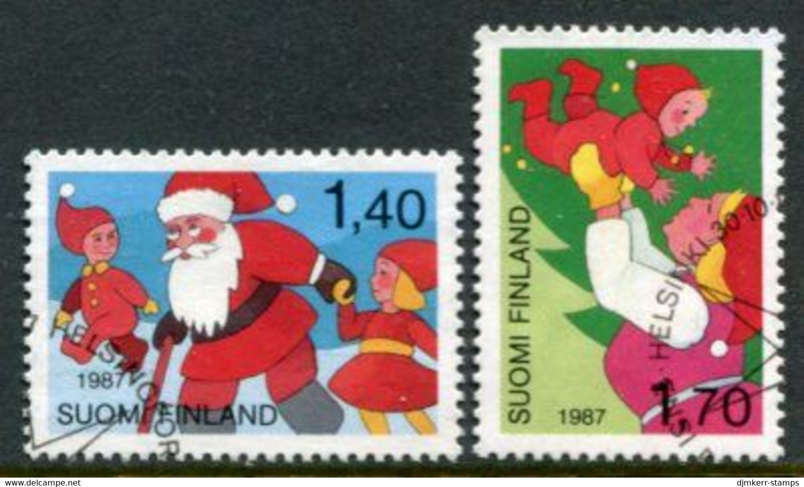 FINLAND 1987 Christmas Used.  Michel 1032-33 - Gebraucht