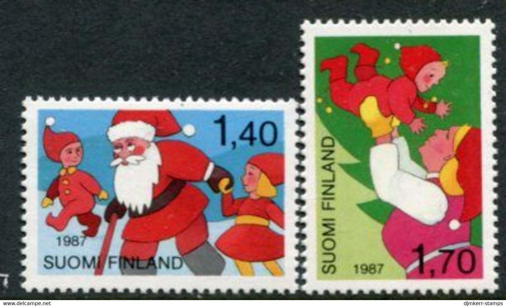 FINLAND 1987 Christmas MNH / **.  Michel 1032-33 - Neufs