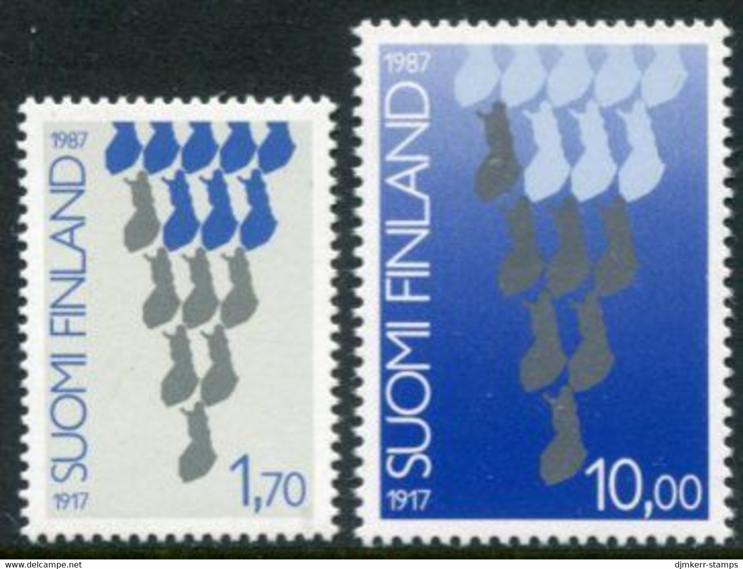 FINLAND 1987 Independence Anniversary MNH / **.  Michel 1029-30 - Nuovi